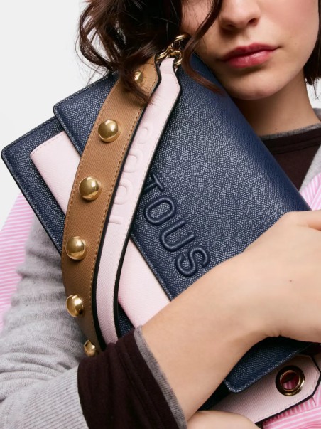 Bolso bandolera mediano Audree Saffiano azul marino 2002202633