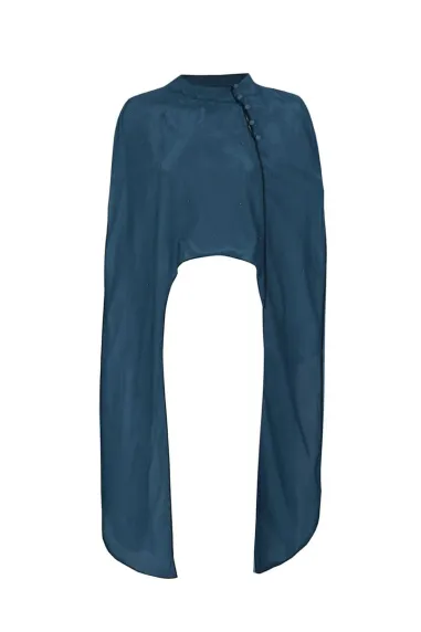 Chal de tul azul 6493 ( solo venta con vestido)