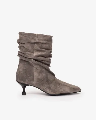 Botines Miralles BLANCA grises  24398