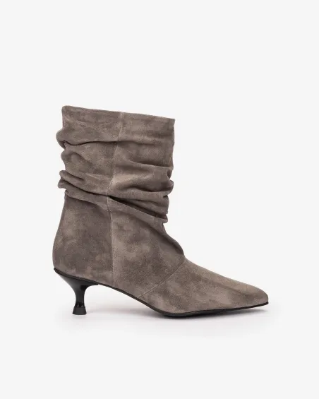 Botines Miralles BLANCA grises  24398