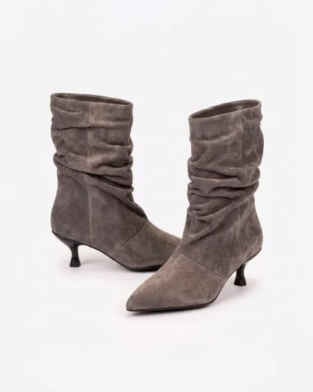 Botines Miralles BLANCA grises  24398