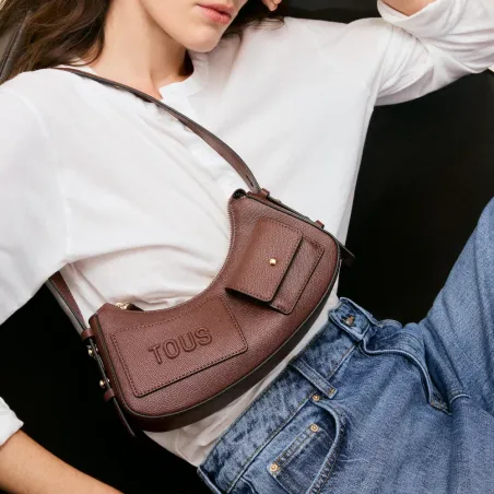 Bolso de hombro marrón TOUS Back to basics