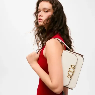 Bandolera mediana flap beige TOUS Infinity