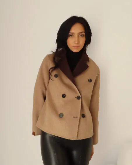 Blazer Chocolate / Crema ALEX BRAVO