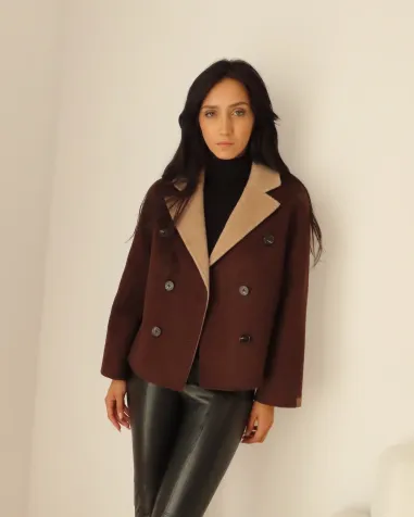 Blazer Chocolate / Crema ALEX BRAVO