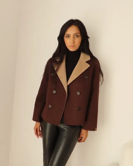 Blazer Chocolate / Crema ALEX BRAVO
