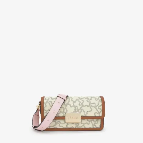 Bandolera pequeña beige Kaos Icon