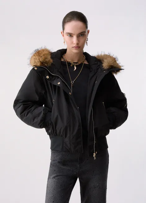 Bomber con capucha wf6071