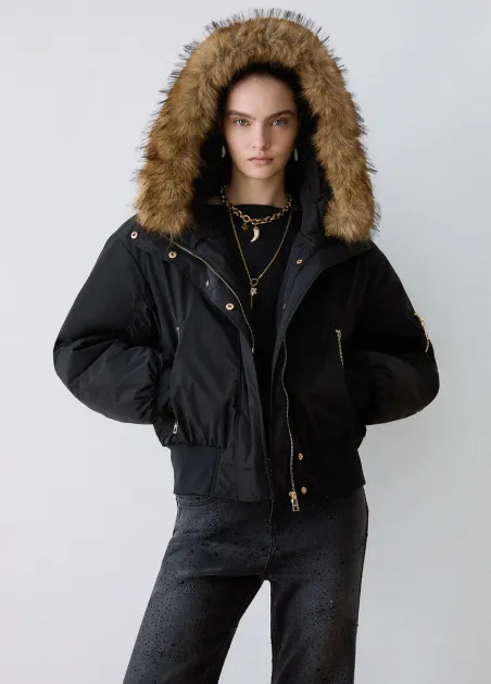 Bomber con capucha wf6071