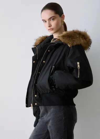 Bomber con capucha wf6071