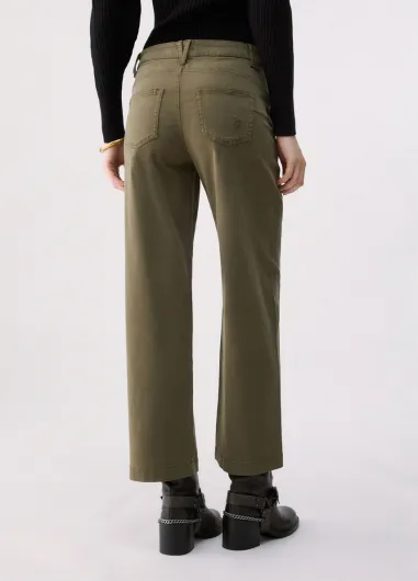 Pantalones flare cropped wf6125