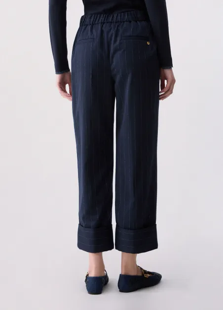 Pantalones cigarrillo de raya diplomática WF6250