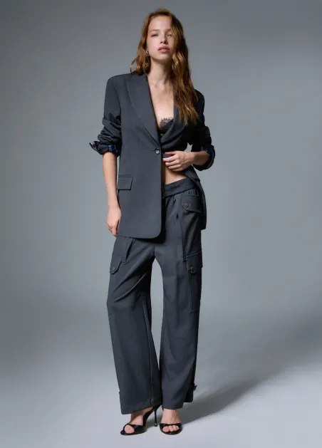 Pantalones cargo en franela WF6258