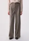 Pantalón largo en pata de gallo WF6336