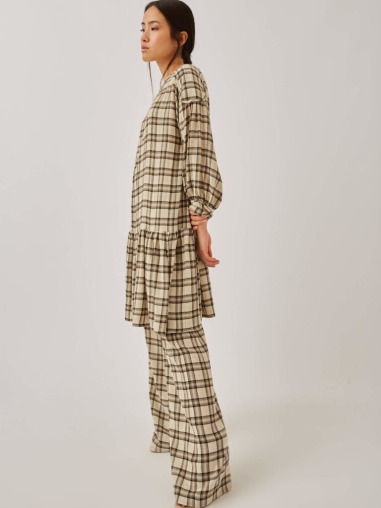 Vestido amplio de cuadros 1103.756