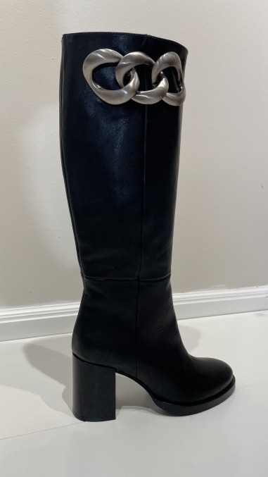 Botas ezzio cadenas piel 45510 negro