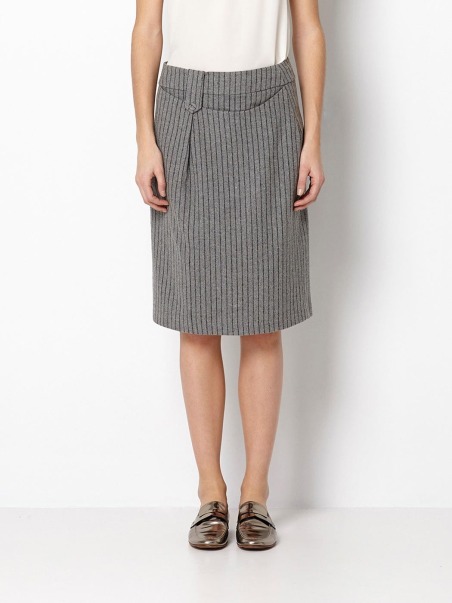 Falda midi raya diplomática FAL.4078.704