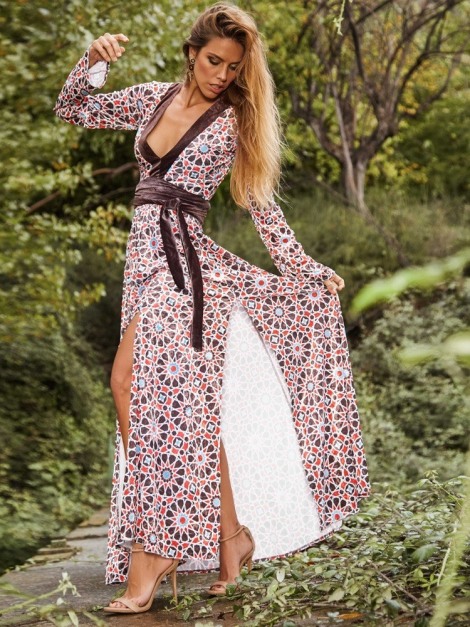 VESTIDO CLEOPATRA LARGO CAMALEÓNICA