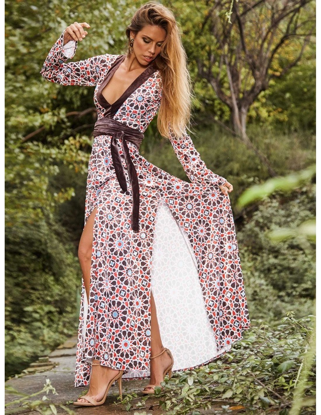 VESTIDO CLEOPATRA LARGO CAMALEÓNICA