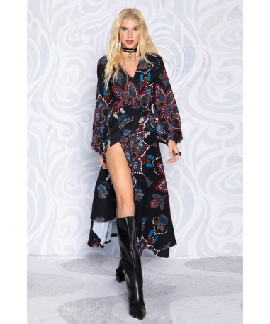 DOTTED WRAP DRESS Peace And Chaos