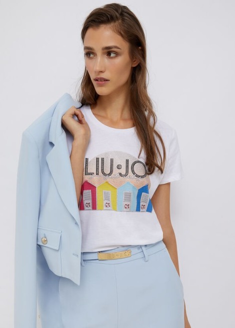 Camiseta con estampado y aplicaciones WA2522 2