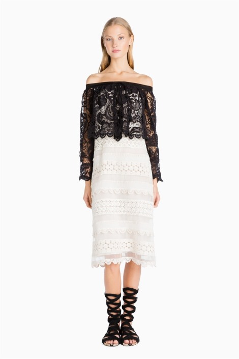 Twin set   VESTIDO DE MACRAMÉ  TS72GE