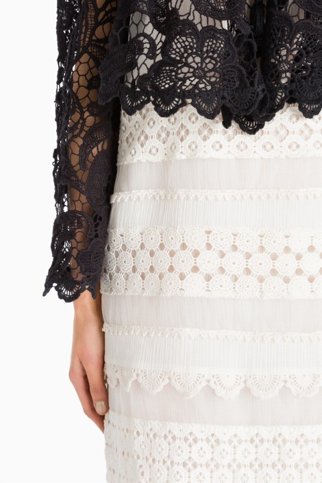 Twin set   VESTIDO DE MACRAMÉ  TS72GE 2