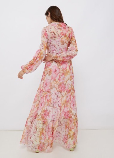 Vestido largo de flores CA2324