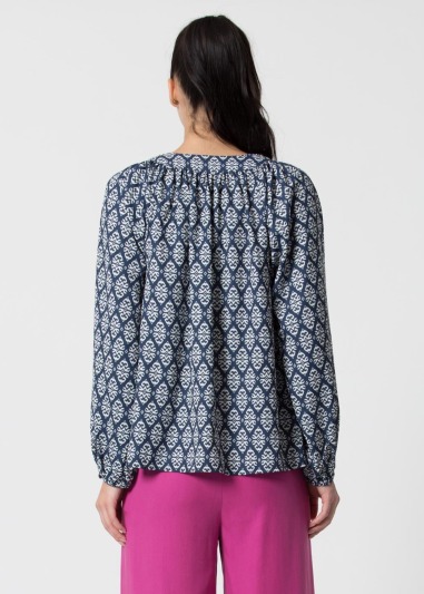 Blouse romilda Jacquard motif blouse