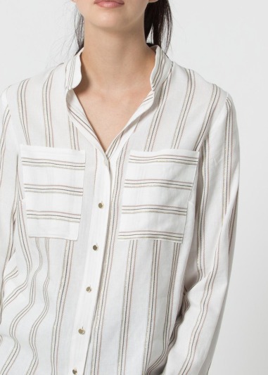 Shirt eleth Striped 3/4 sleeve shirt