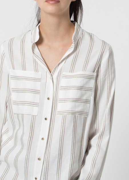 Shirt eleth Striped 3/4 sleeve shirt