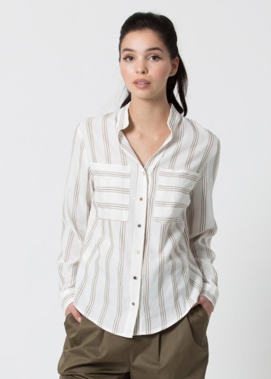 Shirt eleth Striped 3/4 sleeve shirt