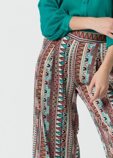 Trousers fashion kuri Wide-leg jacquard trousers