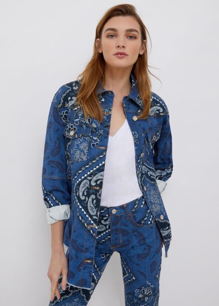 Chaqueta vaquera estampada UA2160