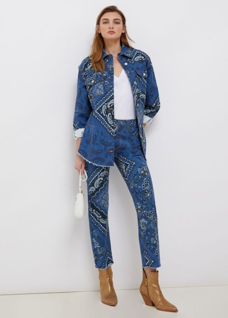 Chaqueta vaquera estampada UA2160 2