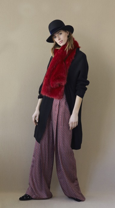 Pantalón palazzo estampado con aberturas PAN.6696.644