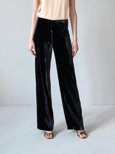 Pantalón terciopelo detalle de cuentas PAN.6970.413