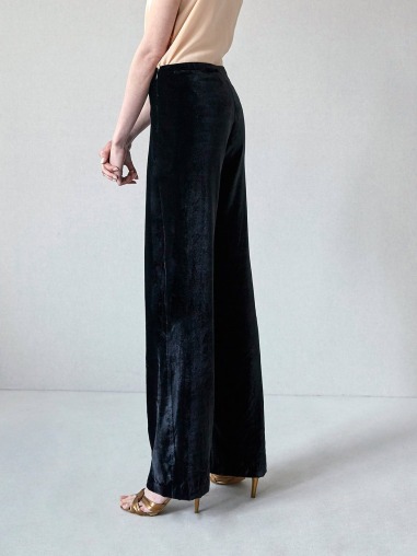 Pantalón terciopelo detalle de cuentas PAN.6970.413