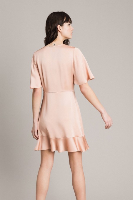 VESTIDO DE CADY ENVERS SATÉN NUDE