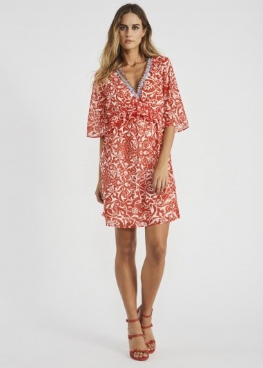 Vestido kimono bordado