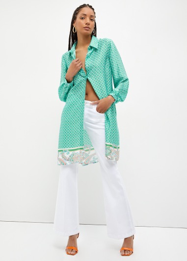 Vaqueros acampanados de denim elástico UA3214 | LIU JO