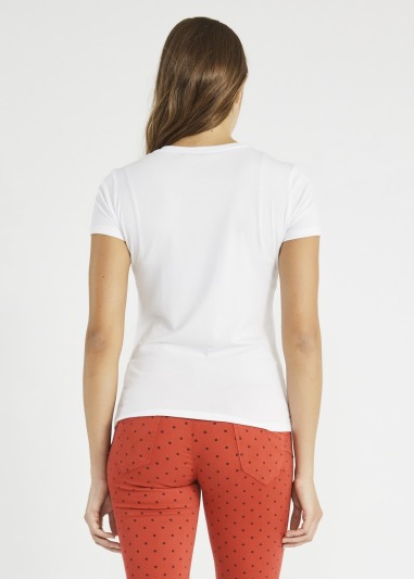 Camiseta de viscosa elástica love