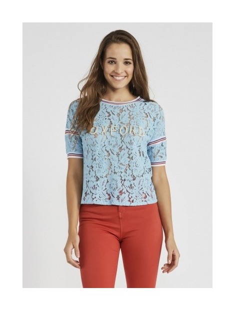 Camiseta en encaje rebrode 2