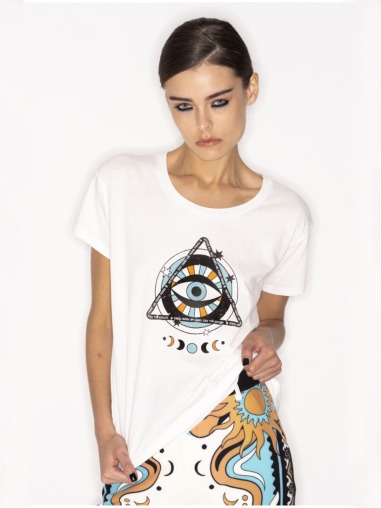 THIRD EYE T-SHIRT - Cotton S23232A | PEACE AND CHAOS