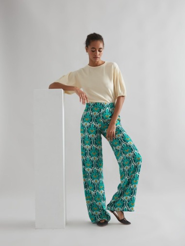 Pantalón palazzo Is coming esmeralda 5163-107 | IS COMING