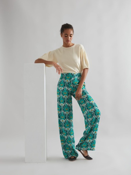 Pantalón palazzo Is coming esmeralda 5163-107 | IS COMING