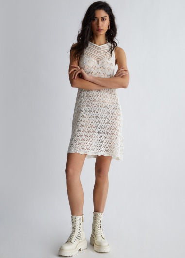 Vestido ecosostenible de punto WA3068 | LIU JO