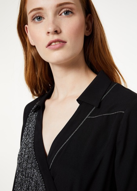 Vestido Corto Con Flecos  F69292