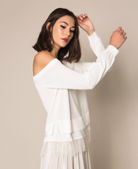 Jersey con raso efecto lencero TP3070