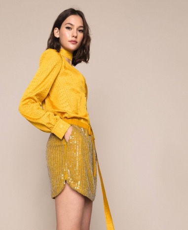 Falda tul con lentejuelas TP2054